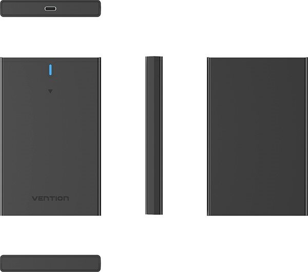Vention 2.5-inch SATA Hard Drive Enclosure (USB 3.1 Gen 2-C) Black Vention 2.5-inch SATA Hard Drive Enclosure (USB 3.1 Gen 2-C) Black