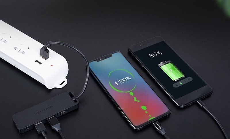 Vention 4-Port USB 2.0 Hub mit Netzteil