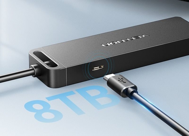 Vention 4 portos USB 3.2 hub tápegységgel