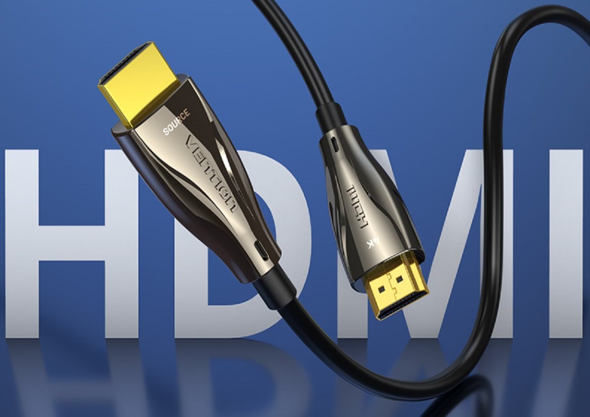 Vention Optical HDMI 2.0 Cable 20M Black Zinc Alloy Type