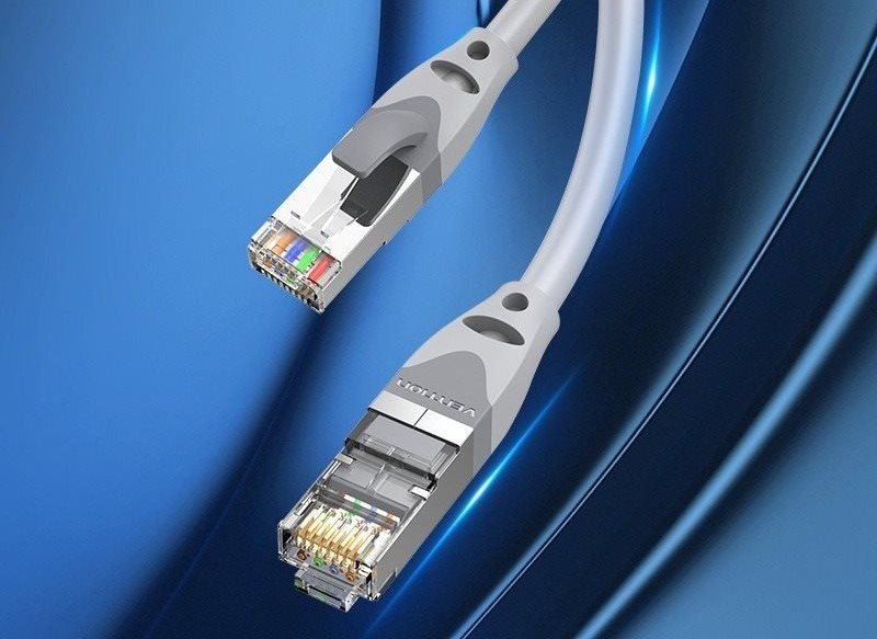 Internetový kábel Vention Cat6A SFTP Patch Cable 10M Gray