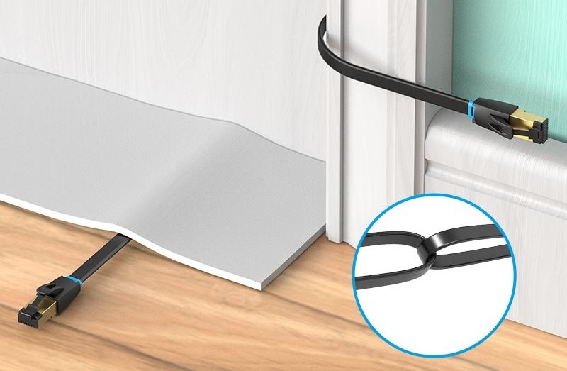Vention Flaches Kat.8 Patchkabel