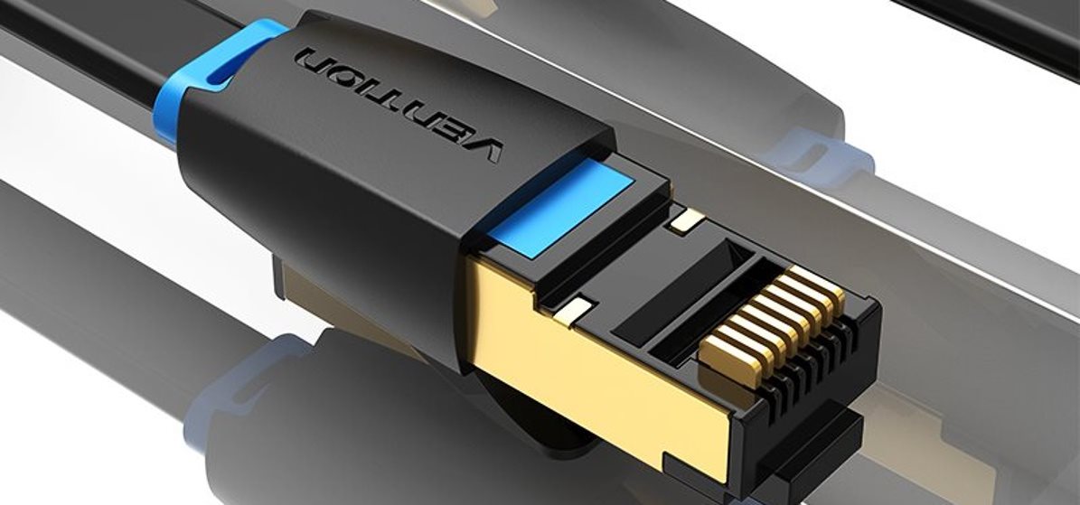 Sieťový kábel Vention Flat Cat.8 Patch Cable