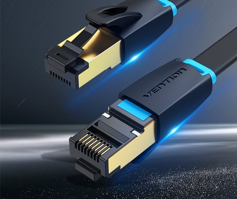 Sieťový kábel Vention Flat Cat.8 Patch Cable