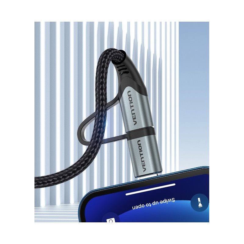 Vention MFi USB 2.0 auf 2-in-1 Micro USB & Lightning Kabel