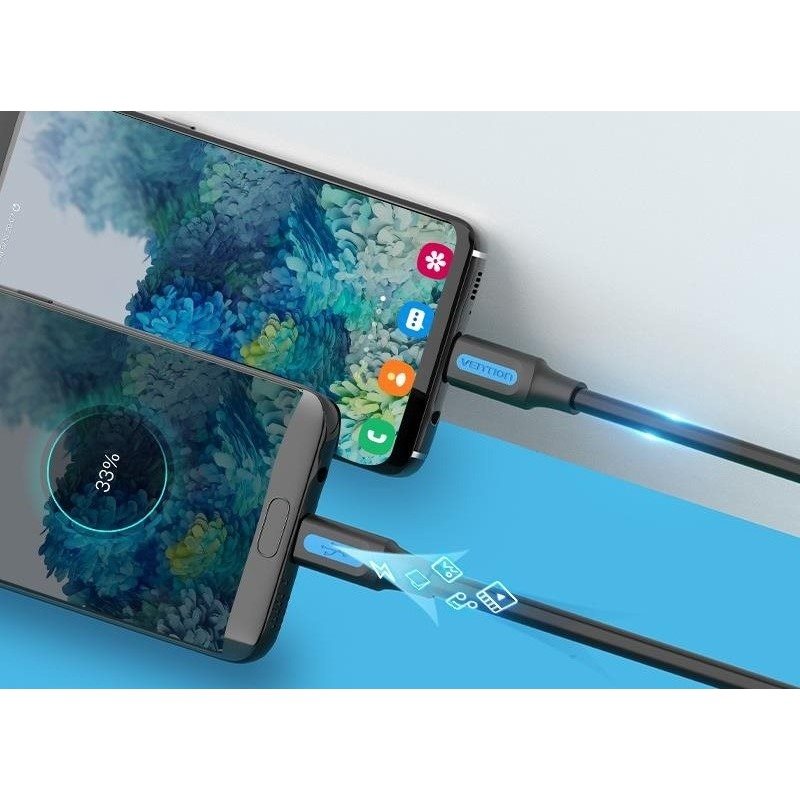 Vention USB-C 2.0 to Micro USB 2A Cable 1.5M Black