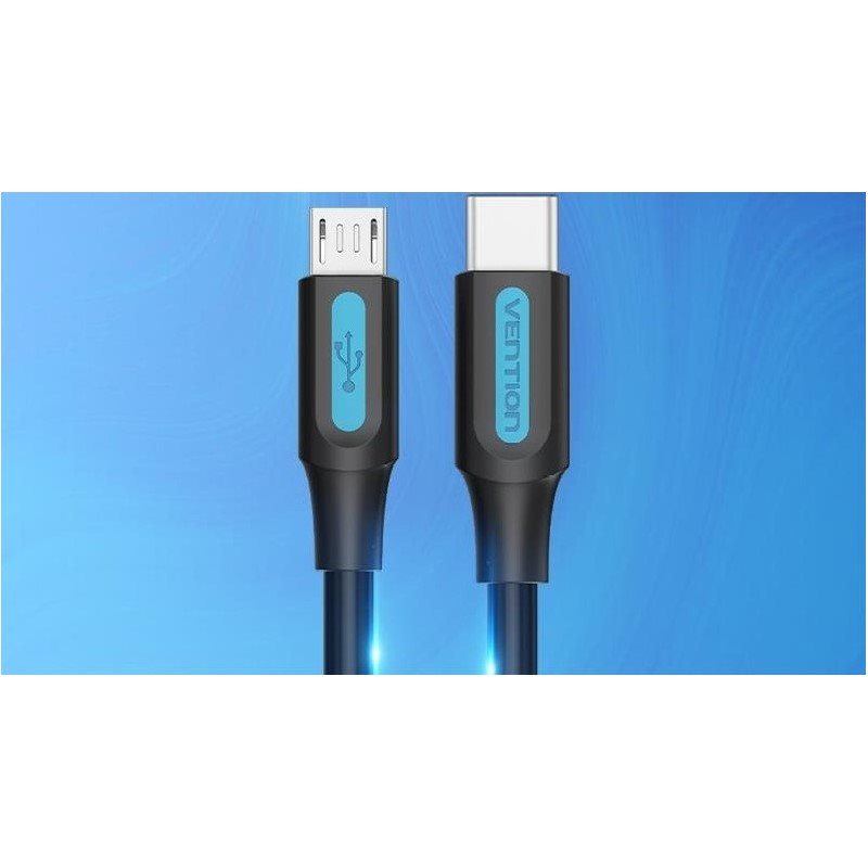 Vention USB-C 2.0 to Micro USB 2A Cable 1.5M Black