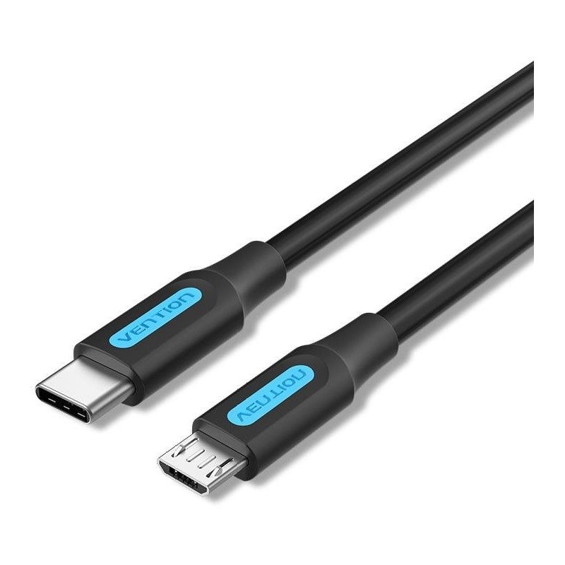 Vention USB-C 2.0 to Micro USB 2A Cable 2m Black