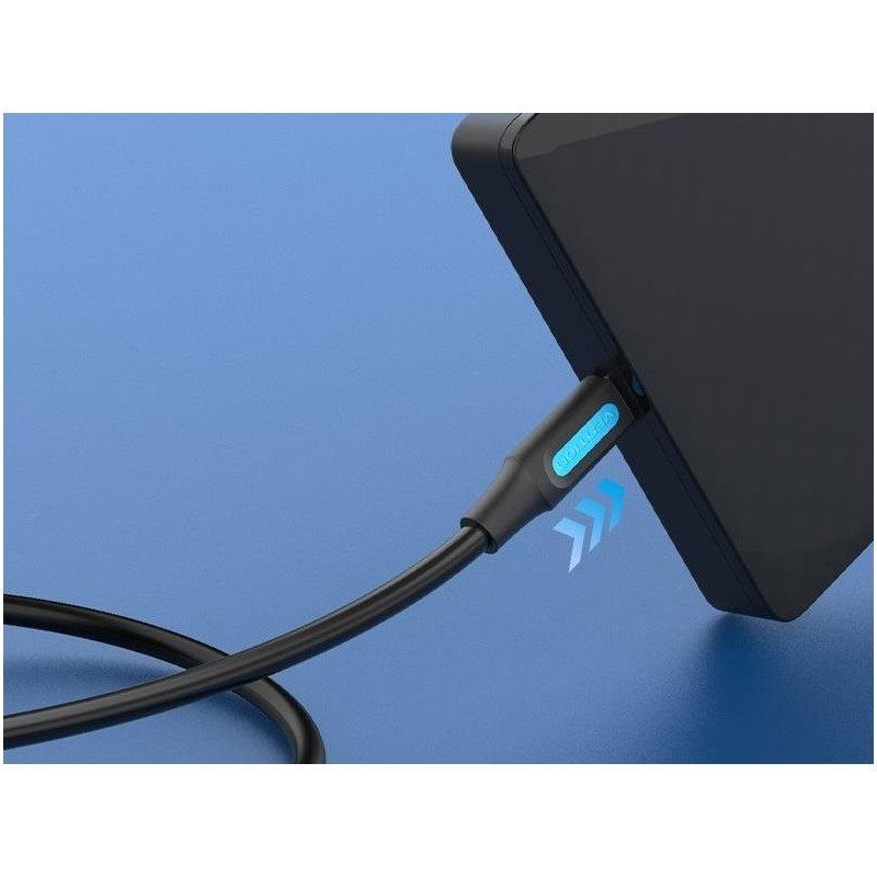 Vention USB-C 2.0 zu Mini USB 2A Kabel 0.5M Schwarz