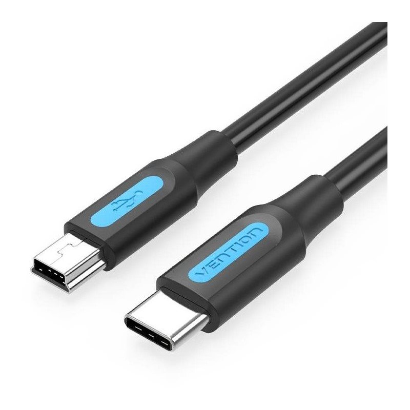 Vention USB-C 2.0 zu Mini USB 2A Kabel 0.5M Schwarz