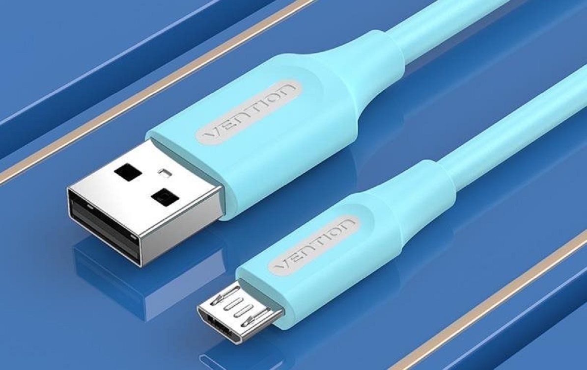 Vention USB 2.0 zu Micro USB 2A Kabel 1.5M Hellblau