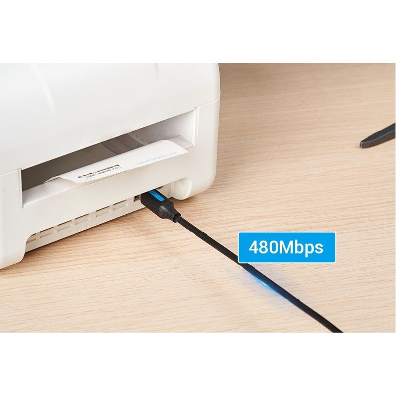 Vention USB-C 2.0 zu USB-B Drucker 2A Kabel 1.5M Schwarz Vention USB-C 2.0 zu USB-B Drucker 2A Kabel 1.5M Schwarz