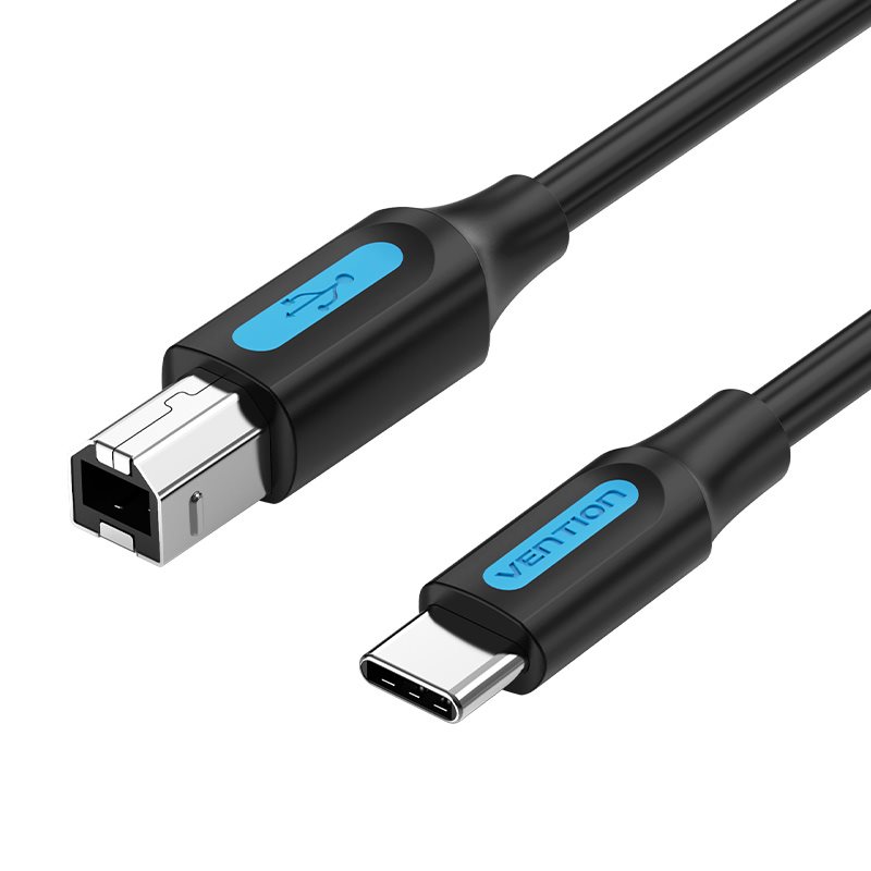 Vention USB-C 2.0 zu USB-B Drucker 2A Kabel 2M Schwarz 
