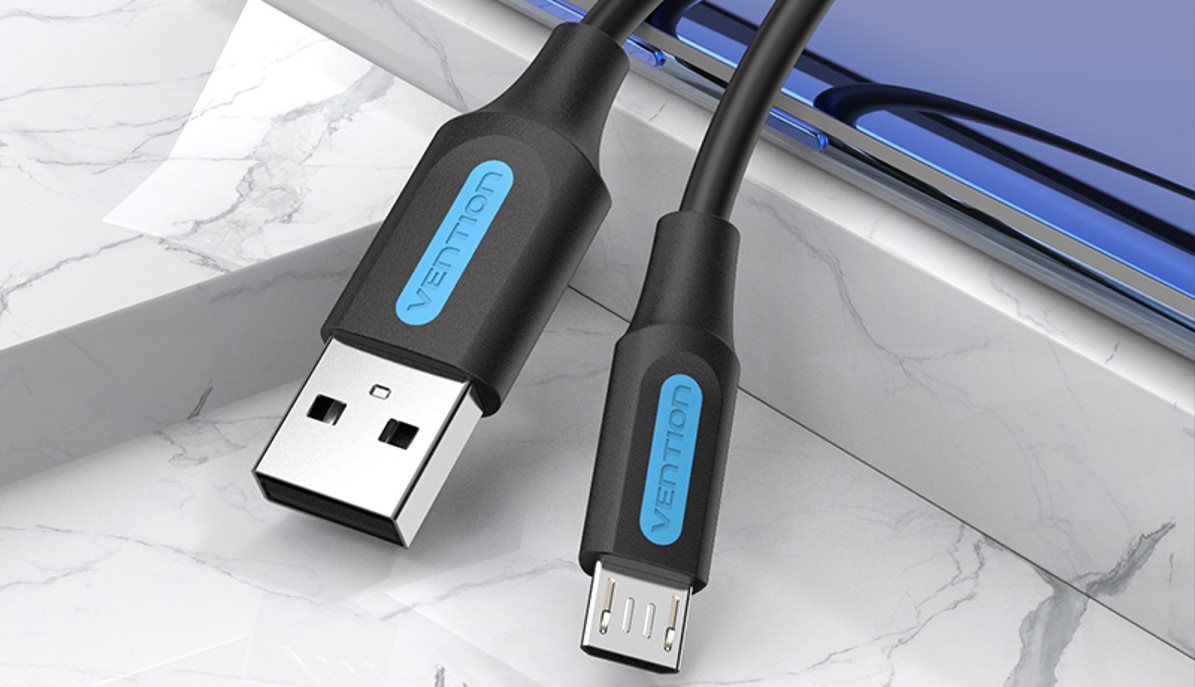 Vention USB 2.0 -> microUSB Lade- und Datenkabel