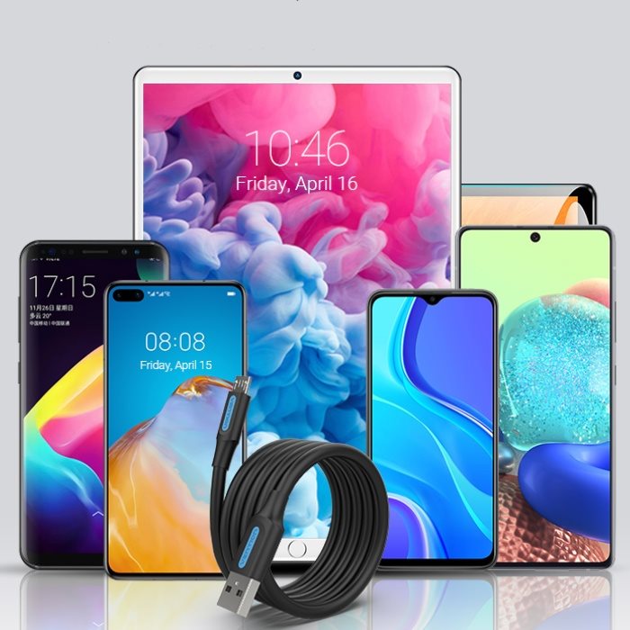 Vention USB 2.0 -> microUSB Lade- und Datenkabel