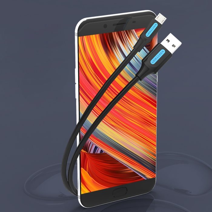 Vention USB 2.0 -> microUSB Lade- und Datenkabel