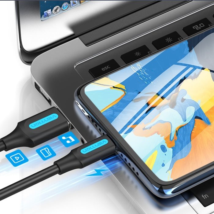 Vention USB 2.0 -> microUSB Lade- und Datenkabel