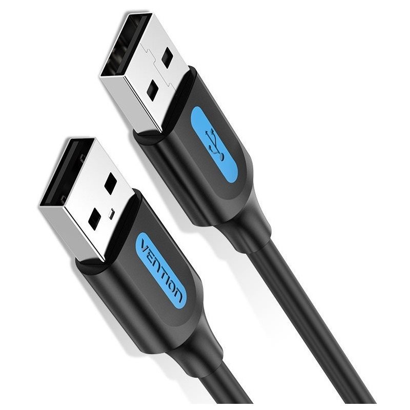 Vention Usb Male To Usb Male Cable M Black Pvc Type Datov Kabel