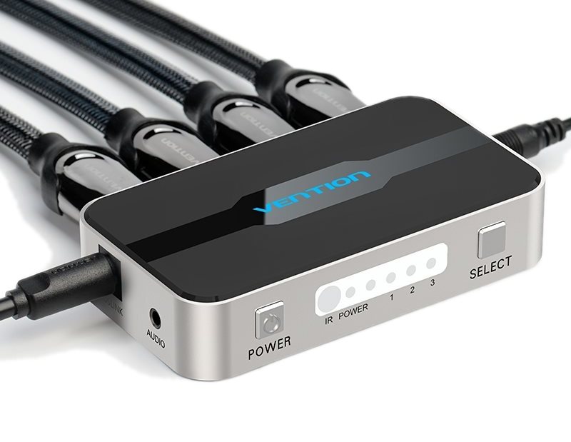 Switch Vention 3 In 1 Out HDMI Switcher With Audio