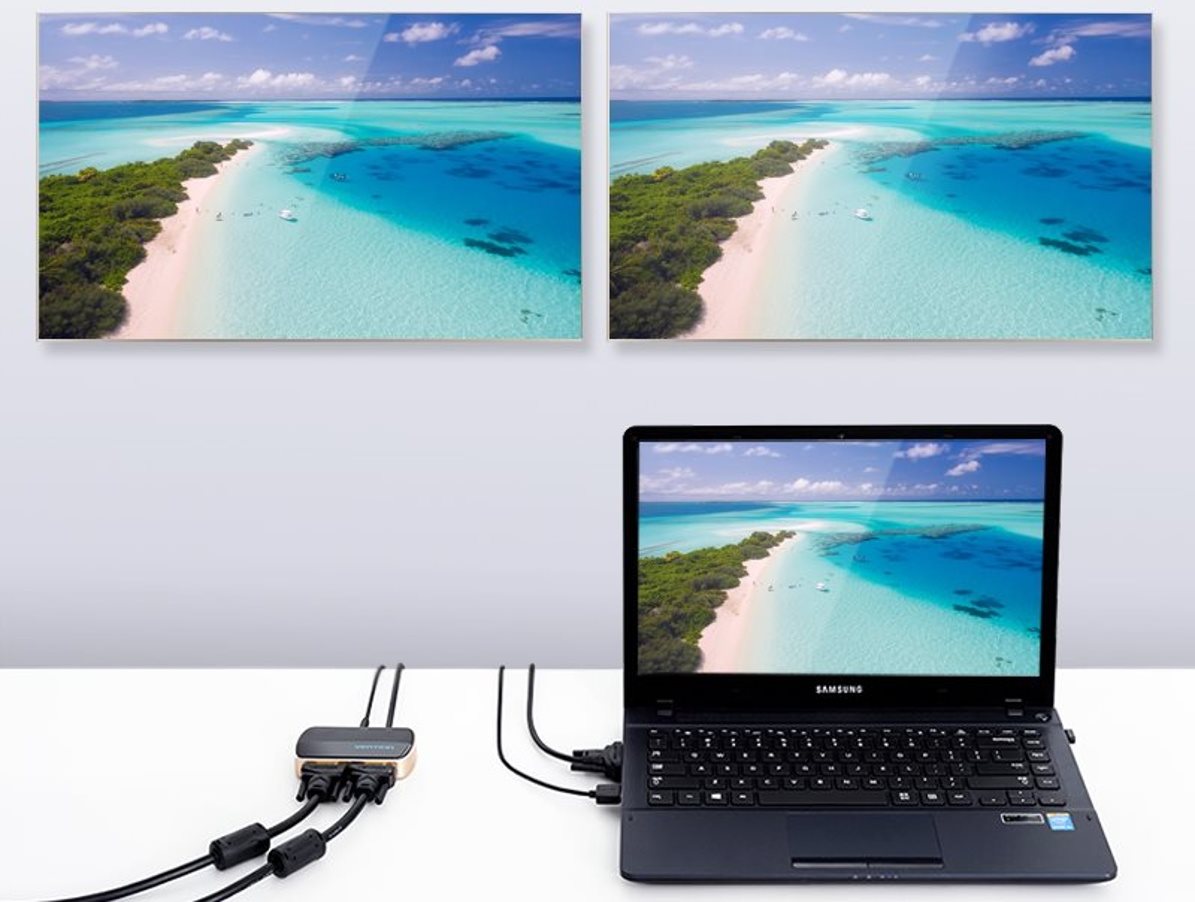 Splitter Vention 1 In 2 Out VGA Splitte