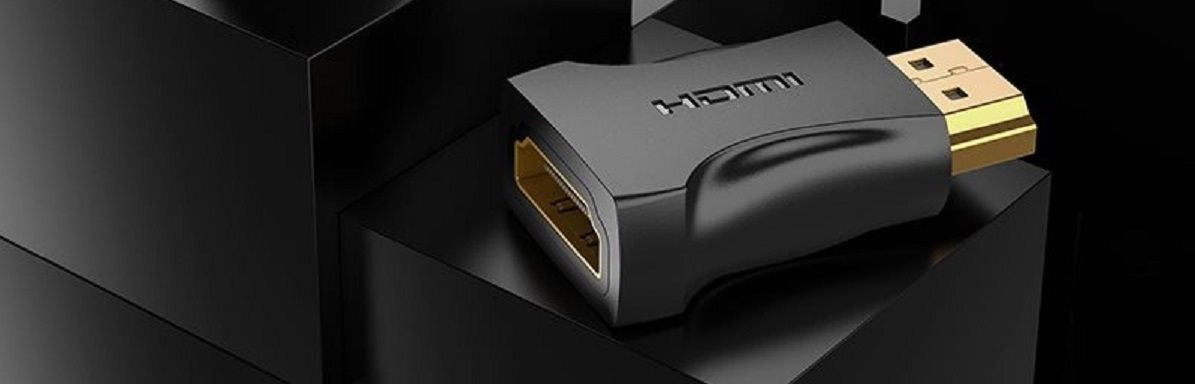 Redukce Vention HDMI Male to Female Adapter Black