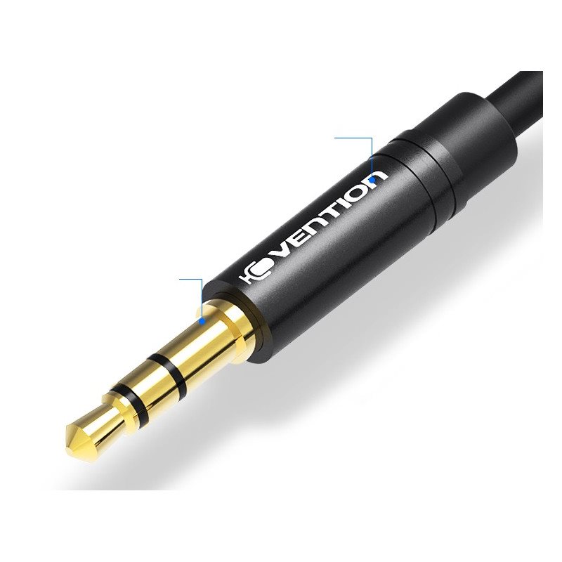 Redukce Vention 2x 3.5mm (M) to 4-Pole 3.5mm (F) Stereo Splitter Cable