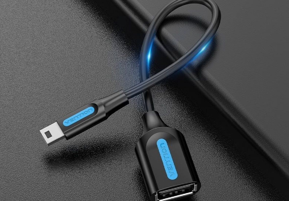 Vention Mini USB (M) to USB (F) OTG Cable