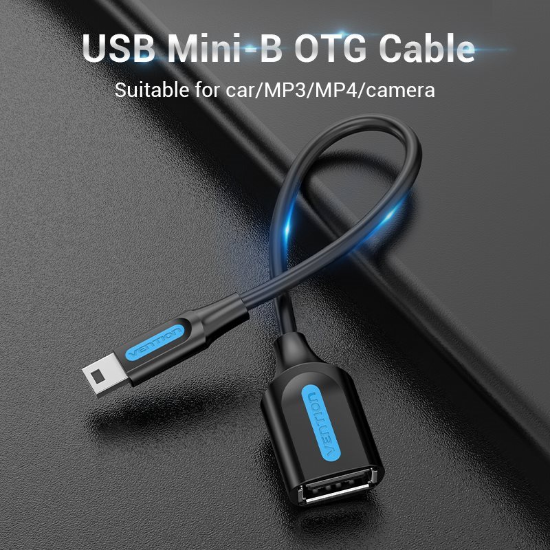 Vention Mini USB (M) to USB (F) OTG Cable Vention Mini USB (M) to USB (F) OTG Cable