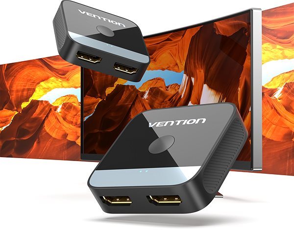 Vention 2-Port HDMI Bi-Direction 4K Switcher Black ABS Type Vention 2-Port HDMI Bi-Direction 4K Switcher Black ABS Type