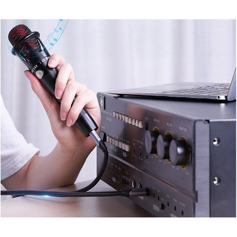 Vention Cotton Braided 6.5mm Male to Male Audio Cable 3M Gray Aluminium Alloy Type Vention Cotton Braided 6.5mm Male to Male Audio Cable 3M Gray Aluminium Alloy Type