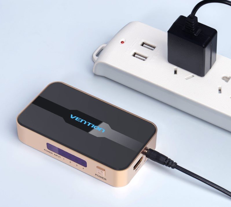 Rozbočovač Vention 1 In 4 Out HDMI Splitter 4K@30Hz