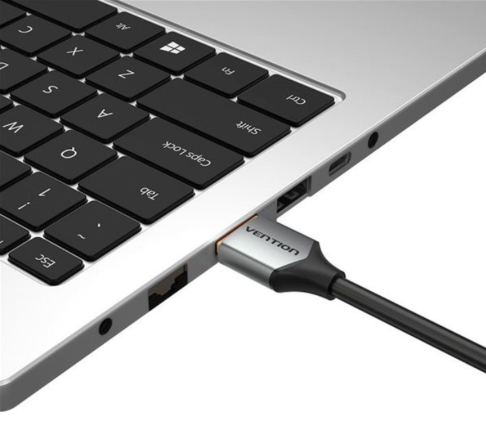 Vention Ultra Thin HDMI Male to Male HD Cable 1M Gray Aluminum Alloy Type video cable