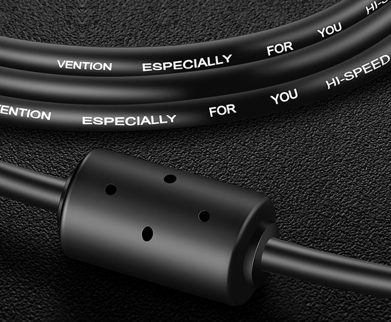 Vention USB-A -> USB-B Print Cable with 2x Ferrite Core data cable