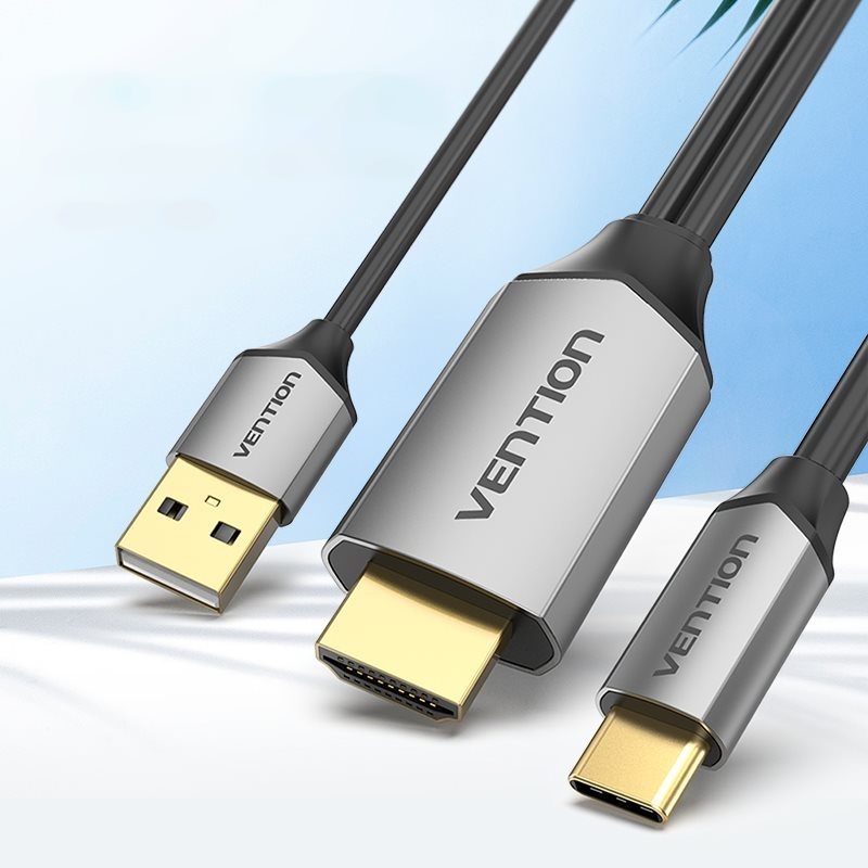 Vention Type-C (USB-C) To HDMI Cable with USB Power Supply
