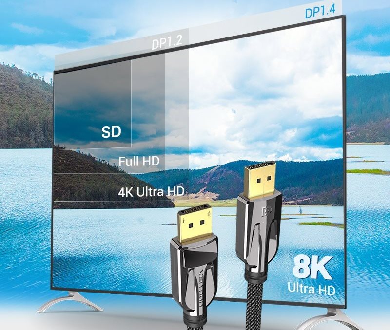 Vention DisplayPort (DP) 1.4 Cable 8K
