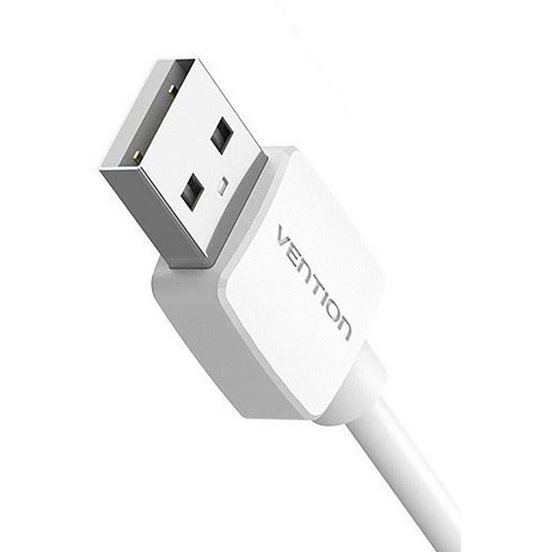 Vention USB to DC 5.5mm Power Cord 0.5M White Tuning Fork Type