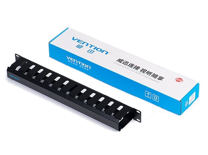 Organizér káblov Vention 24 U Cable Manager Black