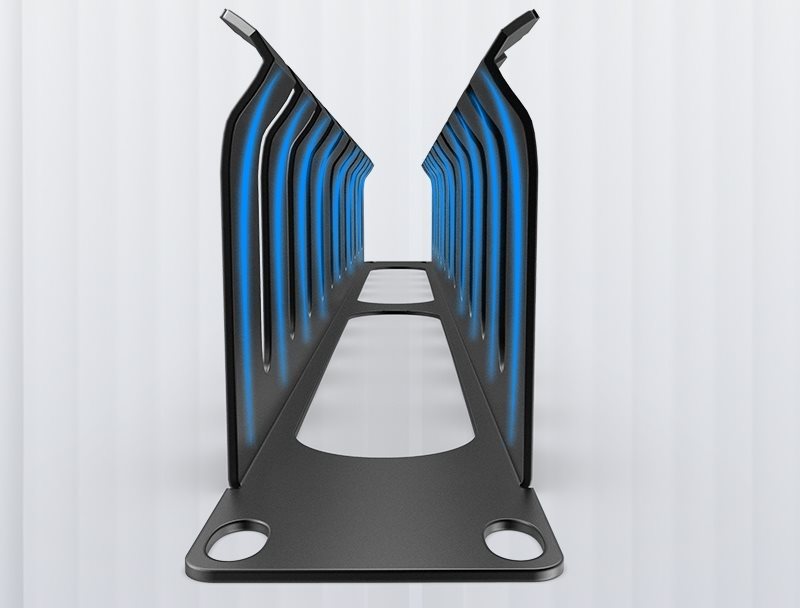 Organizér káblov Vention 24 U Cable Manager Black