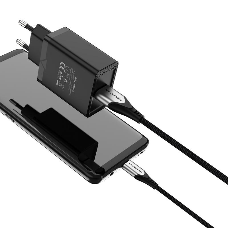 Vention 1-port USB Wall Charger (12 W) Black Vention 1-port USB Wall Charger (12 W) Black