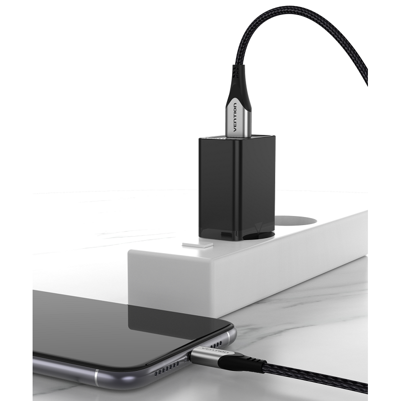 Vention 1-port USB Wall Charger (12 W) Black Vention 1-port USB Wall Charger (12 W) Black