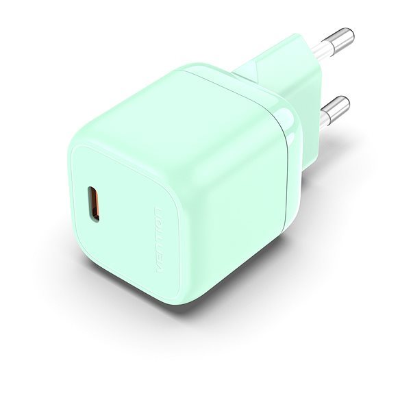Nabíjačka do siete Vention 1-port Stylish USB-C GaN Charger (30 W) Green