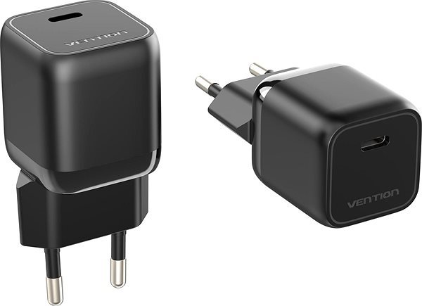 Nabíjačka do siete Vention 1-port Stylish USB-C GaN Charger (30 W) Black