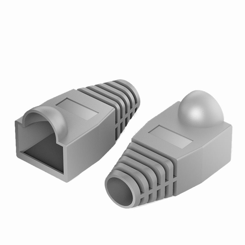 Vention RJ45 Strain Relief Boots Gray PVC Style 100 Pack Vention RJ45 Strain Relief Boots Gray PVC Style 100 Pack