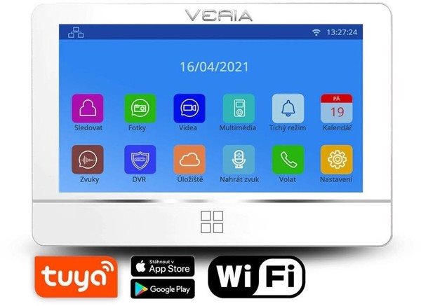 Monitor VERIA 8277B-W + stanice VERIA 831