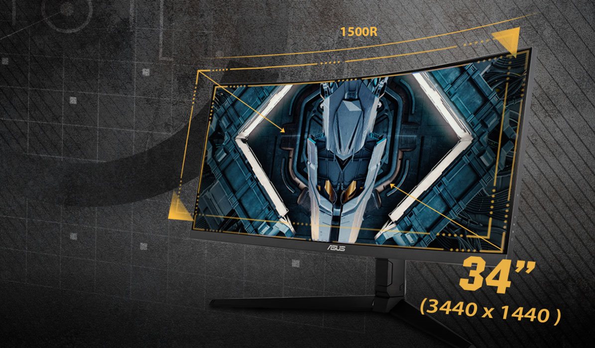 ASUS TUF Gaming VG34VQL1B ist ein gebogener Gaming-Monitor mit WQHD-Auflösung