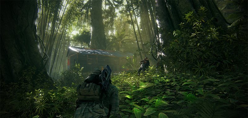 As an elite paratrooper, you can blend in with the environment using your advanced equipment Jakožto elitní výsadkář využijete možnosti splynout s prostředím díky pokročilé výbavě