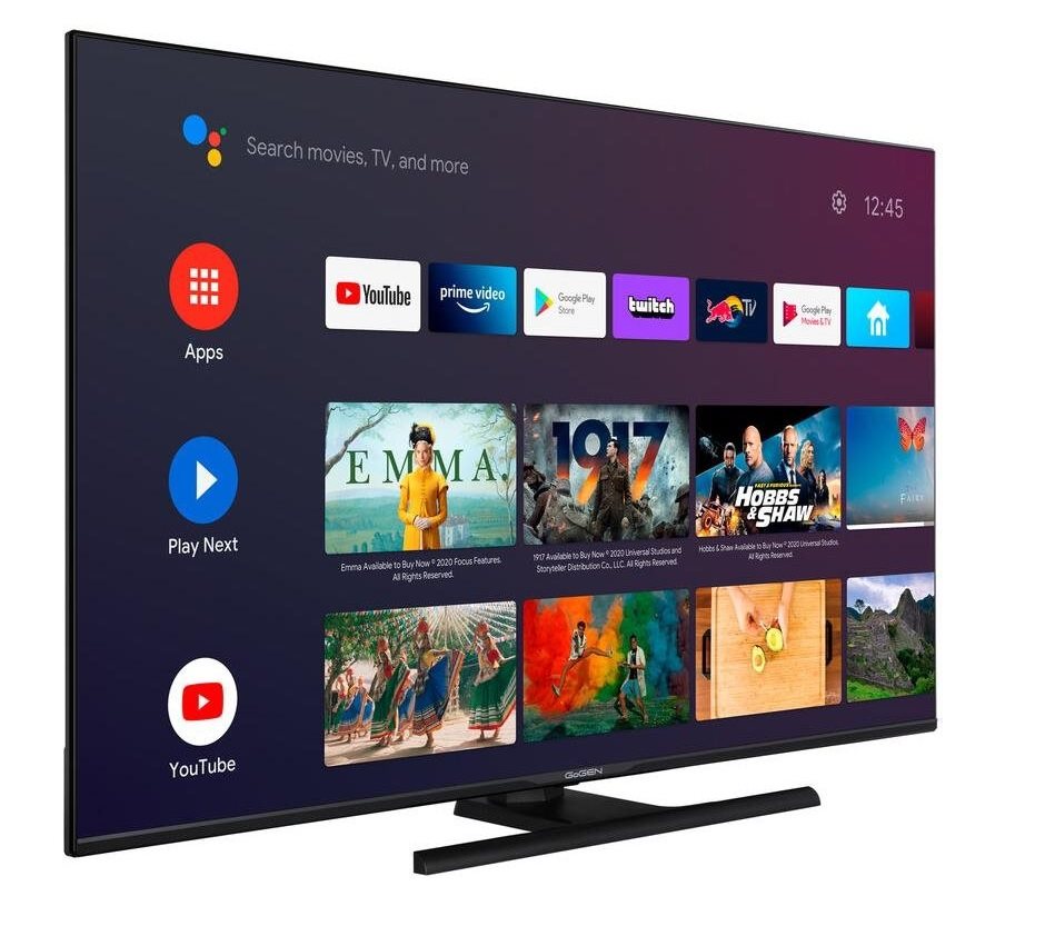 Televize 65" Gogen TVQ 65X852 GWEB SMART ANDROID QLED
