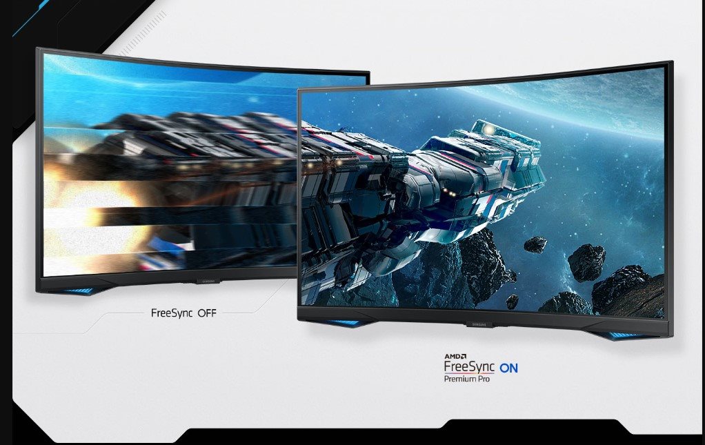 LCD monitor 32" Samsung Odyssey G65B prohnutý