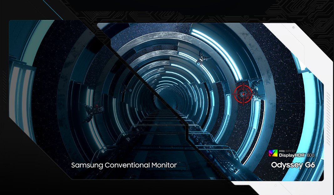 LCD monitor 32" Samsung Odyssey G65B prohnutý