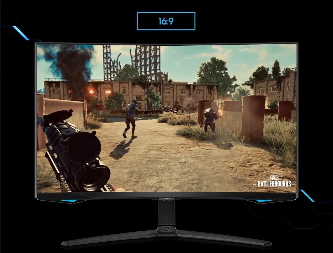 LCD monitor 32" Samsung Odyssey G65B prohnutý
